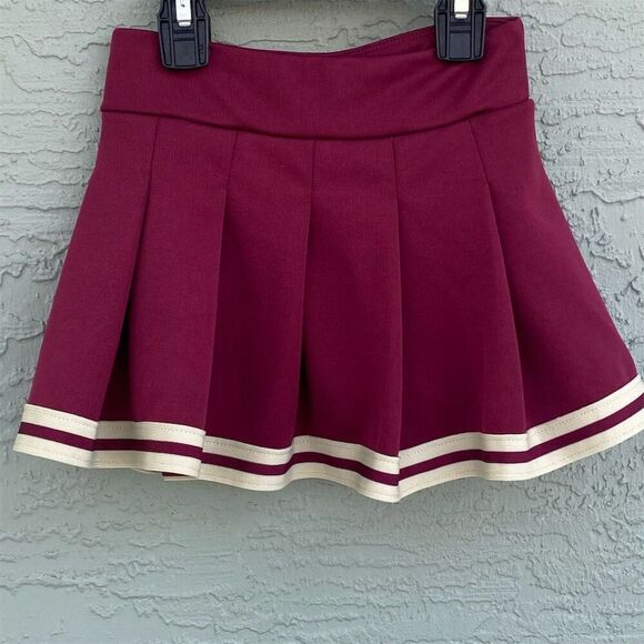 Colosseum Toddler 4T Girls Seminoles Cheer Skirt Red Pleated - Picture 2 of 9